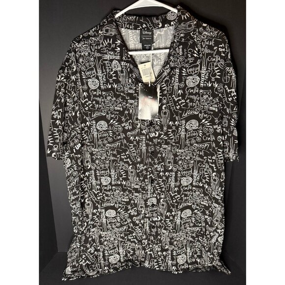 Disney Other - Disney Our Universe Cruella Button Shirt Mens XL Icon NWT Rayon